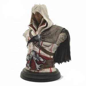 Bonita cara de resina figura de acción muñecas anime juego figuras asesino estatua - Product Image 6