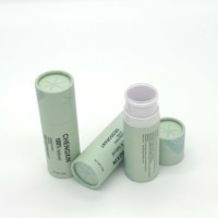 Emballage de conteneurs en bâton solide de déodorant naturel personnalisé en carton écologique tube de papier kraft torsadé
