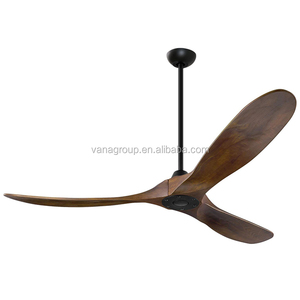 Ventilateur de plafond de 60 pouces de marque supérieure <span class=keywords><strong>2021</strong></span>, noir mat, ventilateur de plafond de 72 pouces, longue tige de descente, pales de ventilateur de plafond en bois - Product Image 3