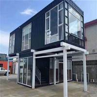 FMX Conteneur modulaire de style chinois pour la maison Conteneur d'expédition en acier et panneau sandwich avec puits de lumière et fenêtres Utilisation à domicile