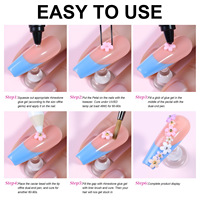 Kit de 6/12/24 compartiments de mini breloques florales pour nail art, perles 3D en métal doré, argenté et acier, accessoires de manucure, décorations d'ongles en strass
