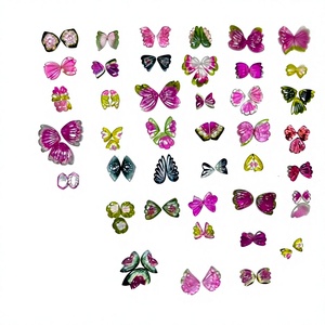 Turmalina Natural Multicolor en Forma de Panal de Abeja, Cabujón, Gema Suelta, Todas las Formas, Precio al por Mayor, para Fabricación de Joyas y Colgantes, Tercera Parte - Product Image 1