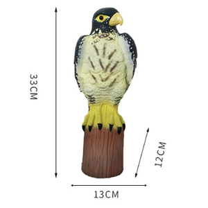 Décoy réaliste en plastique PE pour extérieur, fausse fauvelle, fausse hibou, fausse aigle, effaroucheur d'oiseaux, répulsif pour jardin, cour, ferme - Product Image 2