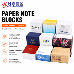 Custom Logo Paper Note Blocks Sticky Notes <b>Memo</b> <b>Pads</b> Square Writing Notes for Office School Packaging - Product Image 1