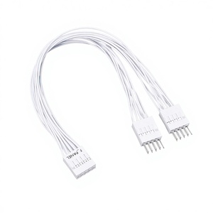 Angitu Siyah Beyaz MB Switch Jumper F Panel 9Pin Erkek - Dişi Splitter Kablo 9Pin F Panel 1'e 2'ye Kasa Güç Anahtarı Kablosu - Product Image 2
