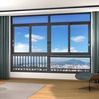 Fenêtres à double vitrage en aluminium à rupture de pont thermique, sur mesure, écoénergétiques, Esquadrias Aluminio Ventanas De Aluminio