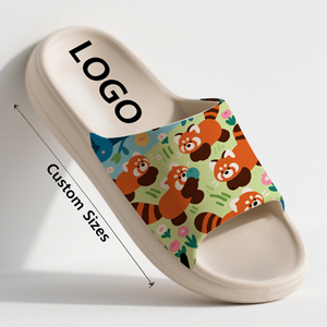 Nueva moda Casual <span class=keywords><strong>Panda</strong></span> rojo tendencia baño mujeres personalidad playa sandalias delicadas diapositivas zapatillas - Product Image 3