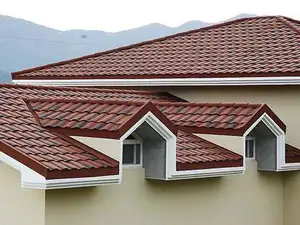 Factory Cheap Price Roman Tiles Roofing Wholesale OEM Color Stone Coated Metal Roof Tile