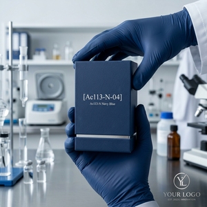 Elite <b>Secure</b>-Black Stealth Luxury Rigid Magnetic Flip <b>Box</b> 1200g Grey board Premium Single-Vial Packaging with Velvet - Product Image 6