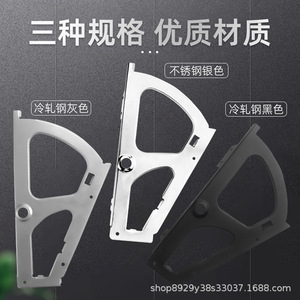 Support à chaussures rotatif incliné en acier inoxydable avec accessoires de quincaillerie pour armoire à chaussures, durable - Product Image 5