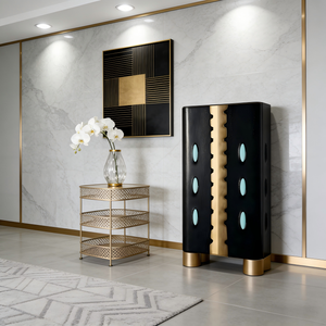 ตู้เก็บของห้องนั่งเล่น<span class=keywords><strong>ไม้</strong></span>จริงสไตล์โมเดิร์นหรูหรา ดีไซน์ประหยัดพื้นที่ พร้อมพื้นที่จัดเก็บขนาดใหญ่ เฟอร์นิเจอร์ห้องนั่งเล่น - Product Image 6