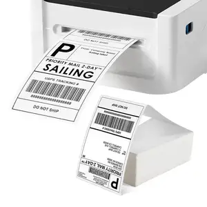 Factory Wholesale A4 A3 Thermal Paper Label Sticker 4x6 Direct Thermal Shipping Label Roll