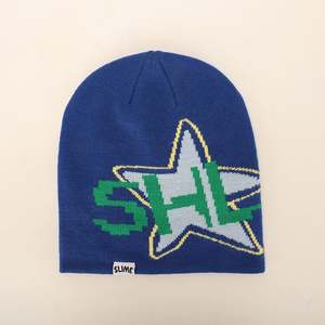 Bonnet de ski d'hiver Gorras en broderie teintée, unisexe, en acrylique, avec tête de mort, bonnet tissé, vente en gros personnalisé de haute qualité - Product Image 1