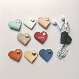 Customized Personalized Office <b>Gifts</b>, Heart-shaped Cable Organizers, Portable Headphone Cable Organizers for Promotional <b>Gifts</b> - Product Image 1