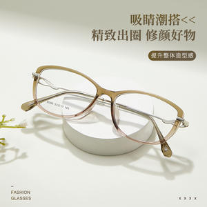 Montures de lunettes de lecture JF8098 TR90, verres en alliage et résine, légères, design unisexe, lignes circulaires, hexagones, octogones, quadrilatères - Product Image 2