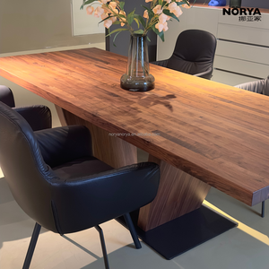 <span class=keywords><strong>Tavolo</strong></span> da Pranzo NORYA di Lusso <span class=keywords><strong>in</strong></span> Noce Nero Nordamericano, <span class=keywords><strong>Tavolo</strong></span> Lungo Moderno e Minimalista <span class=keywords><strong>con</strong></span> <span class=keywords><strong>Gambe</strong></span> <span class=keywords><strong>in</strong></span> <span class=keywords><strong>Legno</strong></span> Massello - Product Image 2