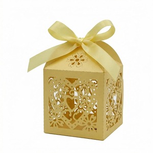 กล่องของขวัญงานแต่งงานแบบตัดด้วยเลเซอร์สุดหรู บรรจุภัณฑ์กระดาษสั่งทำพิเศษ - Product Image 3