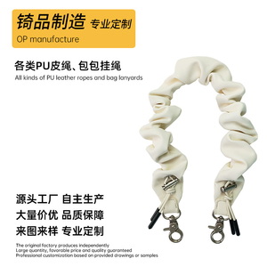 สายคล้องข้อมือหนัง PU แบบยืดหยุ่นพร้อมห่วงคล้องโทรศัพท์แบบกำหนดเอง สายคล้องกระเป๋าแบบสั้นพร้อมหัวเข็มขัดคู่ สายคล้องป้องกันการสูญหาย - Product Image 6