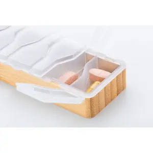 Pillboo, boîte à pilules en bambou, gadgets écologiques - Product Image 3