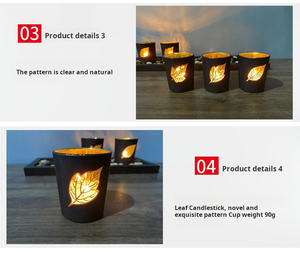 Z1 Cross-border nero cavo candelabro in ferro per la casa arte marocchino ornamenti creativi oggetti di scena candelabro candela decorazione - Product Image 4