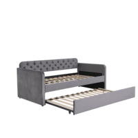 Lit d'appoint rembourré en velours avec chargeur USB, canapé-lit double pour salon et chambre à coucher, fabriqué en Chine