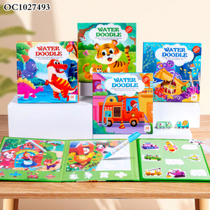 Livres d'autocollants d'animaux marins assortis, jouets pour enfants, formes et couleurs, jeu éducatif précoce, livre de gribouillage aquatique, premier livre d'activités pour filles - Product Image 3