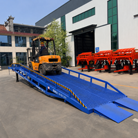 Rampe de chargement mobile hydraulique pour entrepôt, hauteur réglable 1,1-1,8 m, capacité 10 tonnes
