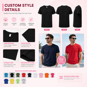 Camiseta de Golf para Hombre, Cuello Redondo, Estampada, Manga Corta, Informal, Tejido de Punto, Secado Rápido, 100% Algodón, Corte Regular, 180 Gramos, Logotipo Frontal - Product Image 4