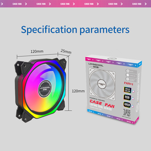 Lovingcool Nueva llegada 120mm <span class=keywords><strong>RGB</strong></span> Mobile CPU Cooler <span class=keywords><strong>Fan</strong></span> Black Compute para Gaming Computer Case - Product Image 6