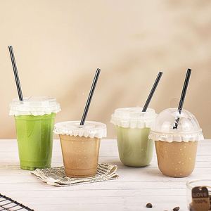 Gobelets jetables transparents en PET à paroi simple, écologiques, pour boissons froides, avec étiquettes personnalisées, fabricant chinois, faible MOQ, vente en gros - Product Image 2