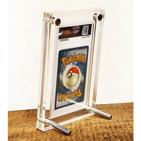 Cadre de présentation en acrylique transparent pour cartes de sport et de Pokémon classées, portable et facile à assembler