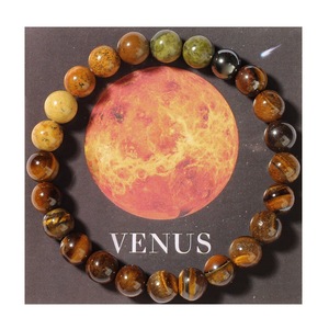 Braccialetto di pietra naturale universo otto pianeti braccialetto di perline sole terra Pluto Venus Marte <span class=keywords><strong>pianeta</strong></span> bracciale fatto a mano per Unisex - Product Image 4