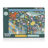 Schlussverkauf Weihnachts-Jigsaw-Puzzle Comic Unterwasser-Design-Puzzle 500teilig Erwachsene und Kinder-Puzzles