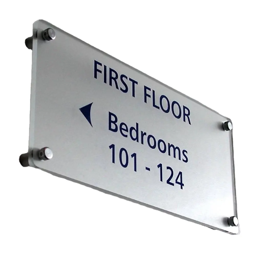 Wholesale acrylic outdoor wall mount sign holder for hotel room
