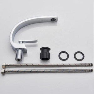 <span class=keywords><strong>Robinet</strong></span> de lavabo en acier inoxydable monté sur le pont à un trou Design lunaire antique moderne <span class=keywords><strong>pour</strong></span> eau chaude et froide <span class=keywords><strong>pour</strong></span> salle de bain - Product Image 4