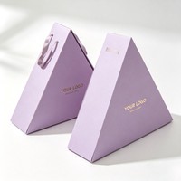 Nouvelle boîte alimentaire personnalisée écologique de style arabe en forme de pyramide pour plats à emporter, snacks, pâtisseries, desserts, et basbousa