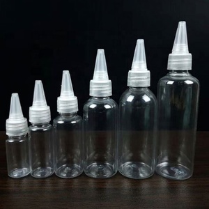 1Oz 2Oz 3Oz 4Oz 5Oz 6Oz 7Oz 8Oz Clear Pet Plastic <b>Squeeze</b> Hair Oil <b>Bottles</b> With Twist Cap Needle Tip Nozzle - Product Image 5