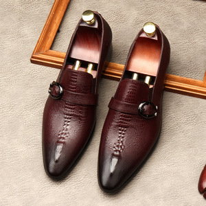 Men's Retro Kangaroo-Inspired Japanese Low-Top Office Career Lightweight Anti-Slip Breathable Patchwork Loafers Pointed <b>Toe</b> - Product Image 6