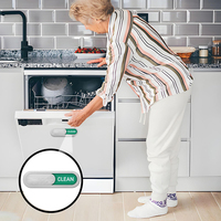 Iqiyue Aimant en acrylique pour lave-vaisselle, avec indicateur coulissant Propre/Sale, pour l'organisation de la cuisine et la gestion du désordre