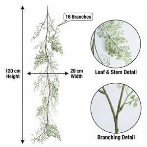 Guirnalda de Plantas Artificiales, Guirnalda de Follaje Artificial, Guirnalda de Helechos Colgantes Falsos para Decoración de Paredes de Jardín, Interiores y Exteriores del Hogar - Product Image 5