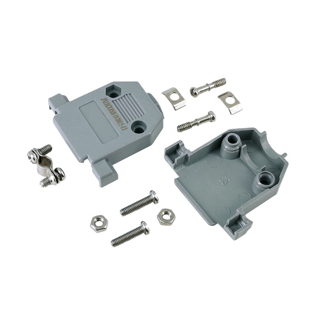 15 Pin Top Entry Plastic D-sub Dust, 180 Degree Straight D SUB Plastic Connector Cover for 15pin D-SUB Connector