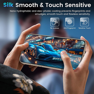 Venta caliente-Protector de pantalla de vidrio templado de dureza 9H antiarañazos y antihuellas dactilares para <span class=keywords><strong>iPhone</strong></span> 16 15 14 13 12 11 - Product Image 5