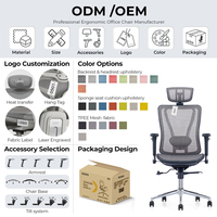 Chaise de bureau robuste, capacité 500 lbs |   Ensemble de bureau : chaise d'ordinateur avec appui-tête réglable et support lombaire