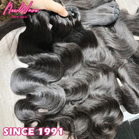 Perruque en dentelle à double trame 34 pouces, cheveux humains Remy à trame plate, ondulations lâches, super double trame, sans nœuds, sans perte, extensions capillaires