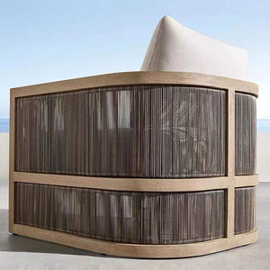 Hiện đại sang trọng ngoài trời Vườn <span class=keywords><strong>sofa</strong></span> <span class=keywords><strong>Set</strong></span> với khung gỗ tếch nho <span class=keywords><strong>sofa</strong></span> cho sân giải trí phòng khách khách sạn đồ nội thất phòng ngủ - Product Image 5