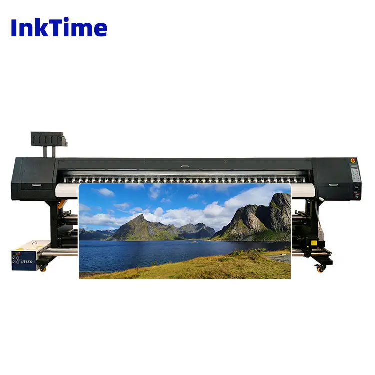 IT-E1802 Hoge Kwaliteit Industriële 1.8M Inkjet Eco Solvent Printer Met Dx5 Dubbele Kop Voor Zachte Film Afdrukken