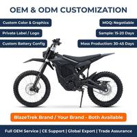 BlazeTrek M7 Pro Durable Youth Electric Dirt Bike 5000W Motor 60V 27Ah Mountain Trail Beginner Upside-Down Fork 200Nm Torque