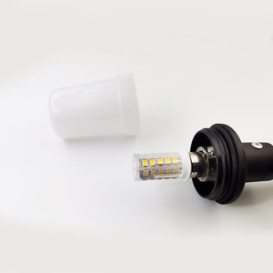 Luces de Navegación LED de Acero Inoxidable de 12V-24V CC, Luces de Anclaje Circundantes con Base de Montaje para Yates, 8 Luces Marinas - Product Image 3