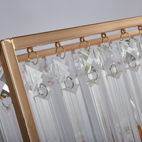 Centre de table pour mariage, remise de diplôme, Nouvel An chinois, Noël, Diwali, Pâques, 29,5 pouces de haut, carré doré, en cristal et métal durable