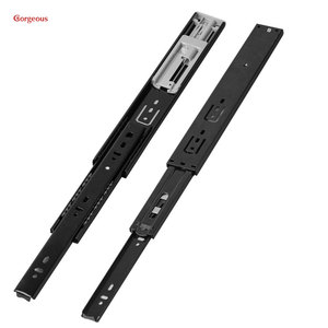 Tuyệt Đẹp 45Mm Giấu Runners Kênh Bóng Mang Đồ Nội Thất Ngăn Kéo Hướng Dẫn Kênh Kính Thiên Văn Mềm Đóng Ngăn Kéo Trượt Đường Sắt - Product Image 1